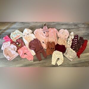 Assorted Baby Girl Fall Clothing Bundle